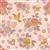 Lewis & Irene Hannah's Flowers Floral Pink Fabric 0.5m