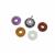 925 Sterling Silver Magnet Setting Kit with Amethyst, Tigers Eye, Blue Goldstone, Chinese Amazonite & Mookite Donut