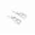 925 Sterling Silver Leaf Shape Bail, Approx 18x3mm (Pack of 2)