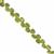 50cts Arizona Peridot Top Side Drill Faceted Onion Approx 3.5x4 to 6x5.5mm, 20cm Strand