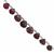 18cts Natural Ruby Faceted Heart Approx 5 to 8mm, 12cm Strand With Spacers