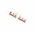 Rose Gold Plated 925 Sterling Silver Bar Earrings With Pegs (1 Pair)
