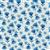 Daisy's Bluework Collection Floral Dots Cornflower Fabric 0.5m