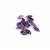 35cts Amethyst Bobbi Beads with three holes Approx 12x6x6mm, 15pcs 