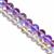 250cts Kit 3. Purples Bracelet Purple 8mm Mermaid Quartz Rounds & Crystal 6mm Mermaid Quartz Rounds, 38cm Strand