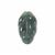 10cts Type A, Olmec Blue Jadeite Leaf Pendant Approx 12x22mm