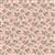 Poppie Cotton Goose Creek Gardens Mix On Pink Fabric 0.5m