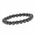130cts Natural Heamatite Smooth Round Approx 7 to 8mm Stretchable Bracelet 17cm