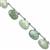 75cts Type A  Green Jadeite Jade Faceted Fancy Approx 8x10 to 10x14mm, 20cm Strand With Spacers