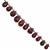 35cts Mozambique Garnet Top Side Drill Graduated Faceted Drops Approx 5x2.5 to 8x5mm, 15cm Strand with Spacers