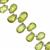 50cts Peridot Top Side Drill Faceted Pear Approx 7x5 to 10x6mm, 21cm Strand with Spacers