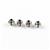 925 Sterling Silver Lantern Beads, 5x4mm, 4pcs 