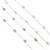 4 x 925 Sterling Silver & Freshwater Rice Pearls Necklace, 18Inch + Extender Chain (2 x White & 2 x Purple)