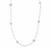 925 Sterling Silver Station Necklace with 2cts Plain Rondelle Ethiopian Opal, Approx 18inch