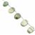 85cts Apple Green Chalcedony Smooth Oval Approx 12x9 to 19x13mm, 19cm Strand With Spacers