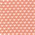 Moda Sincerely Yours Candy Hearts on Coral Fabric 0.5m