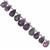 85cts Blue John Fluorite Faceted Drops Approx 7x5 to 13x8mm, 15cm Strand With Spacers