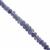 20cts Tanzanite Graduated Smooth Rondelles Approx 3x2mm - 6x3mm, 12cm Strand
