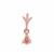 Rose Gold Plated 925 Sterling Silver Pear Pendant Mount (To fit 5x3mm gemstone)- 1pcs