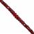 8cts Longido Ruby Faceted Rondelles Approx 2mm, 15cm Strand