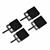 Pack of 4 Jewellery PVC Window Display Boxes with Sleeve, Black, Approx 73x73mm