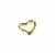9CT Gold Floating Heart Pendant, 10x12mm 
