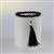 60cts Black Tourmaline Smooth Rounds Approx 6 to 7mm - Stretchable Bracelet 