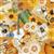 Dan Morris Sweet As Honey Collection Bee And Garden Collage Honey Fabric 0.5m