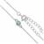 925 Sterling Silver Station Chain with 1cts Sleeping Beauty Turquoise,16+2inch