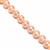 Apricot Freshwater Cultured Pearls Approx 8-9mm, 38cm Strand