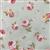 Floral Story Tossed Roses On Mint Fabric 0.5m - Sewing Street exclusive