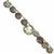 76cts Labradorite Top Side Drill Faceted Heart Approx 7.50 to 13.50mm, 27cm Strand with Spacers