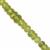 45cts Peridot Graduated Faceted Rondelle Approx 4x2 to 5.5x3mm, 21cm Strand