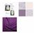 Suzie Duncan's Purple Lewis & Irene Pebble Bag Kit: Instructions, Fabric (0.5m) & FQ's (4pcs)