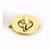 Gold Oval Bag Lock Clasp 4cm