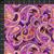 Petra Collection Paisley Purple and Orange Fabric 0.5m