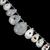 295cts Solar Quartz Side Drill Smooth Pear Elongated Approx 18x13 to 36x28mm, 21cm Strand with Spacers