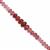 10cts Red Spinel Shaded Smooth Rondelles Approx 2 to 4mm, 10cm Strand