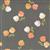 Moda Cozy Up Clover Floral Autum Fall on Grey Skies Fabric 0.5m
