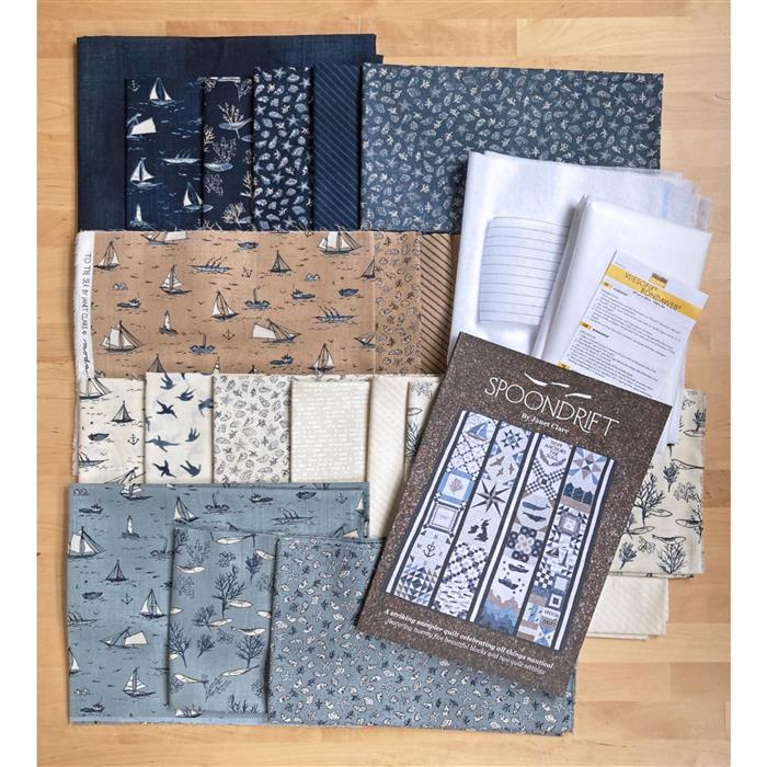 Precut Traditional pieced Quilt TOP KIT buying ~blue and gray nautical sailboats